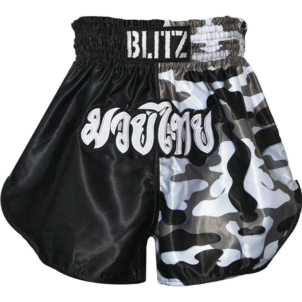 Blitz Adult Muay Thai Shorts Urban Camo / Black