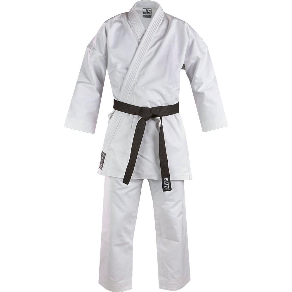 Blitz Adult White Diamond Karate Suit 14oz