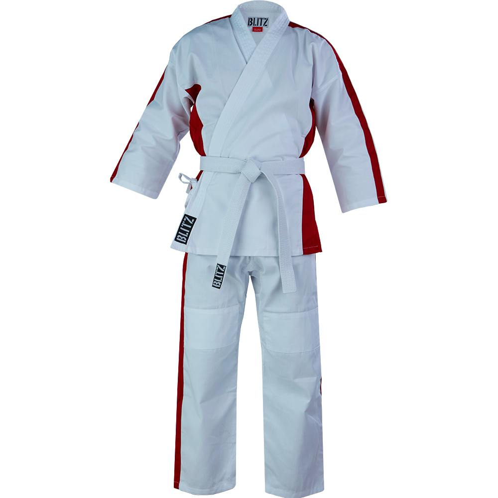 Junior Martial Arts Suit White / Red 8oz