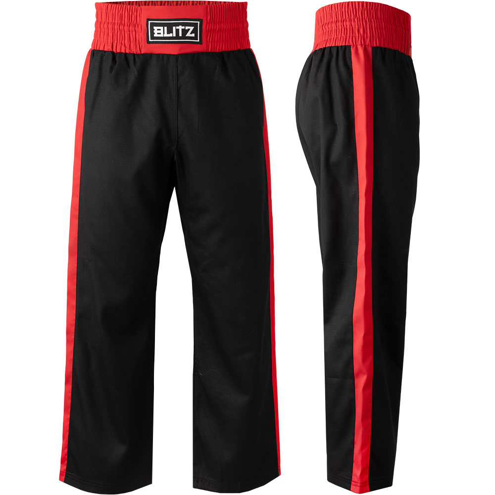 blitz adult defiant kickboxing trousers polycotton