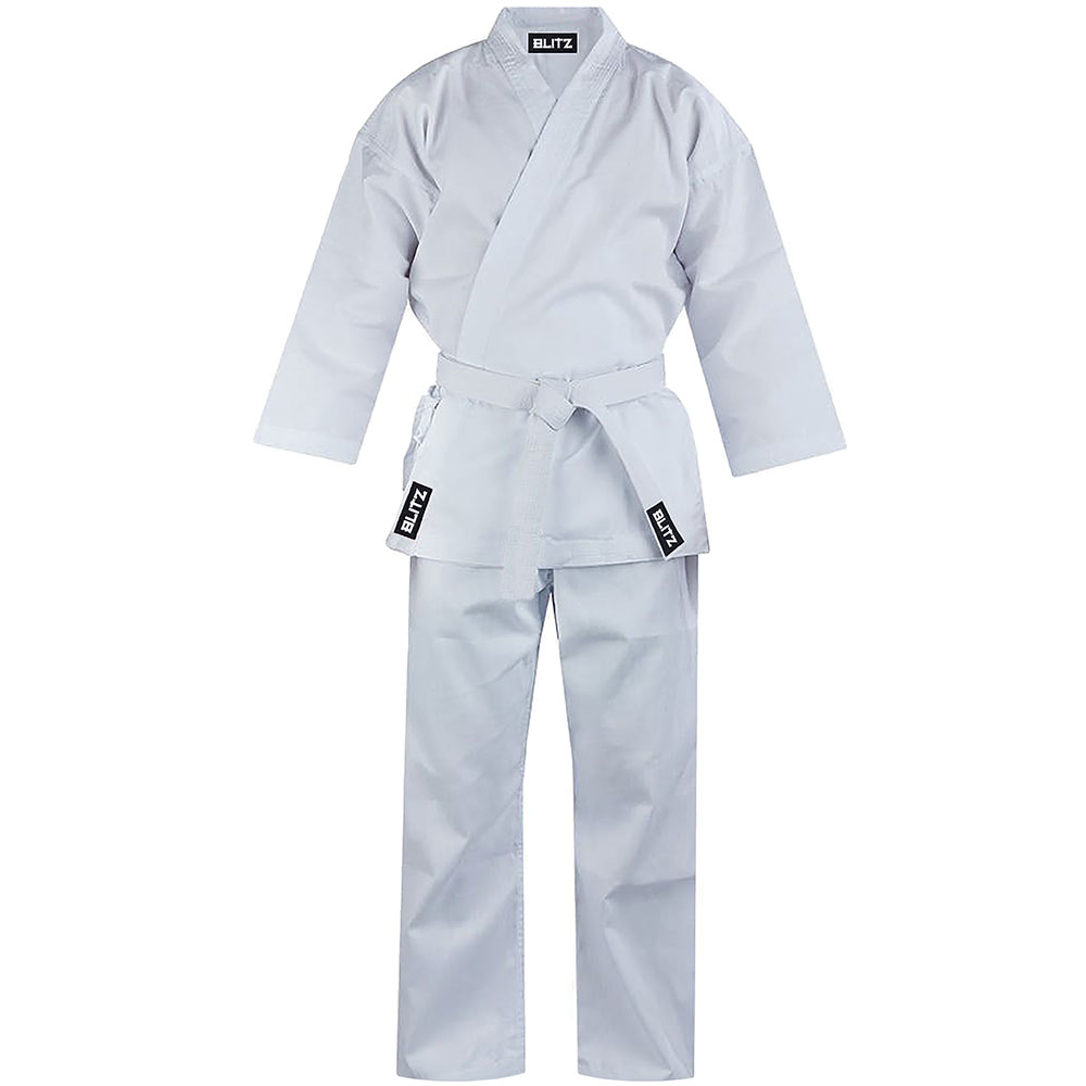 Gi White Uniform Blitz Adult 100% Cotton Student Karate Suit 