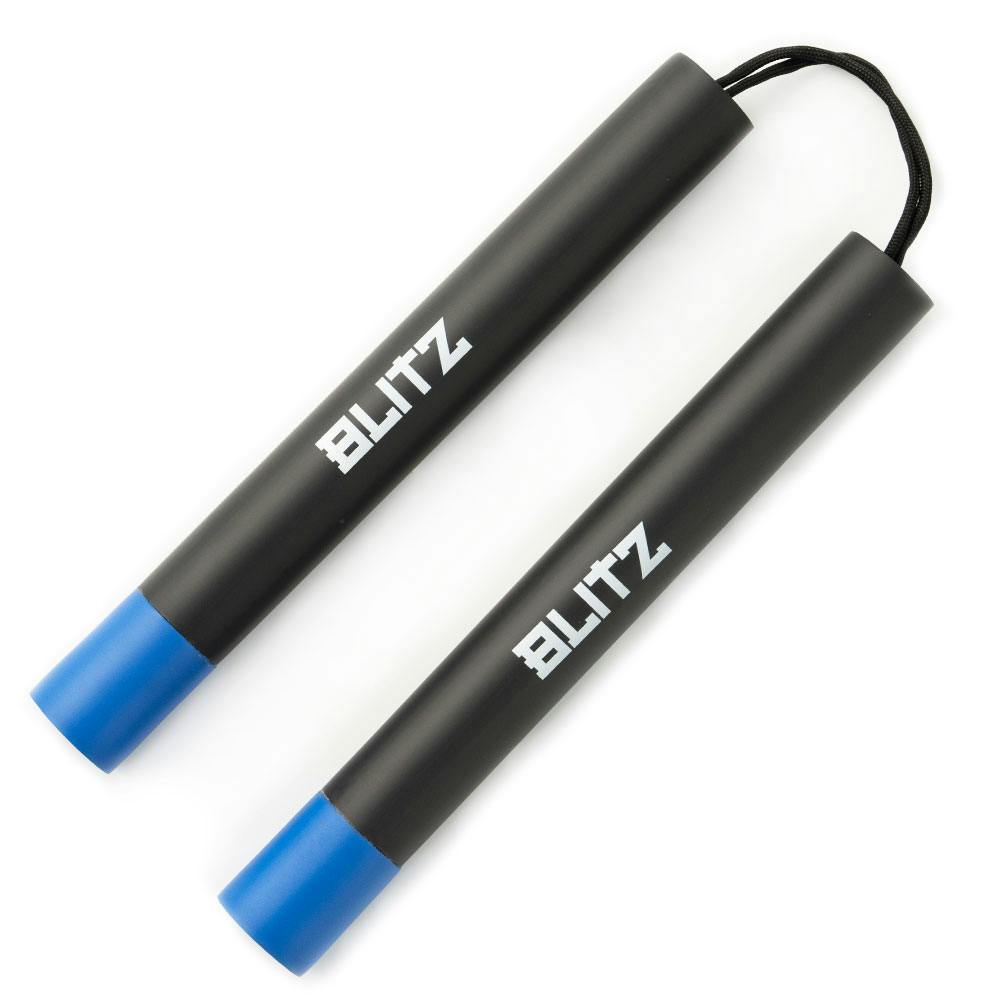 Blitz Black / Blue Foam Safety Cord Nunchaku