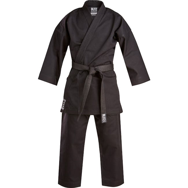 Blitz Black Challenger Karate Suit - 14oz