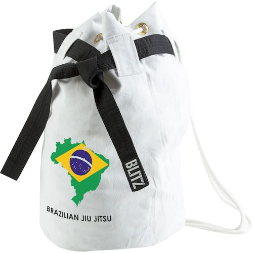 Blitz Brazilian Jiu Jitsu Discipline Duffle Bag - White