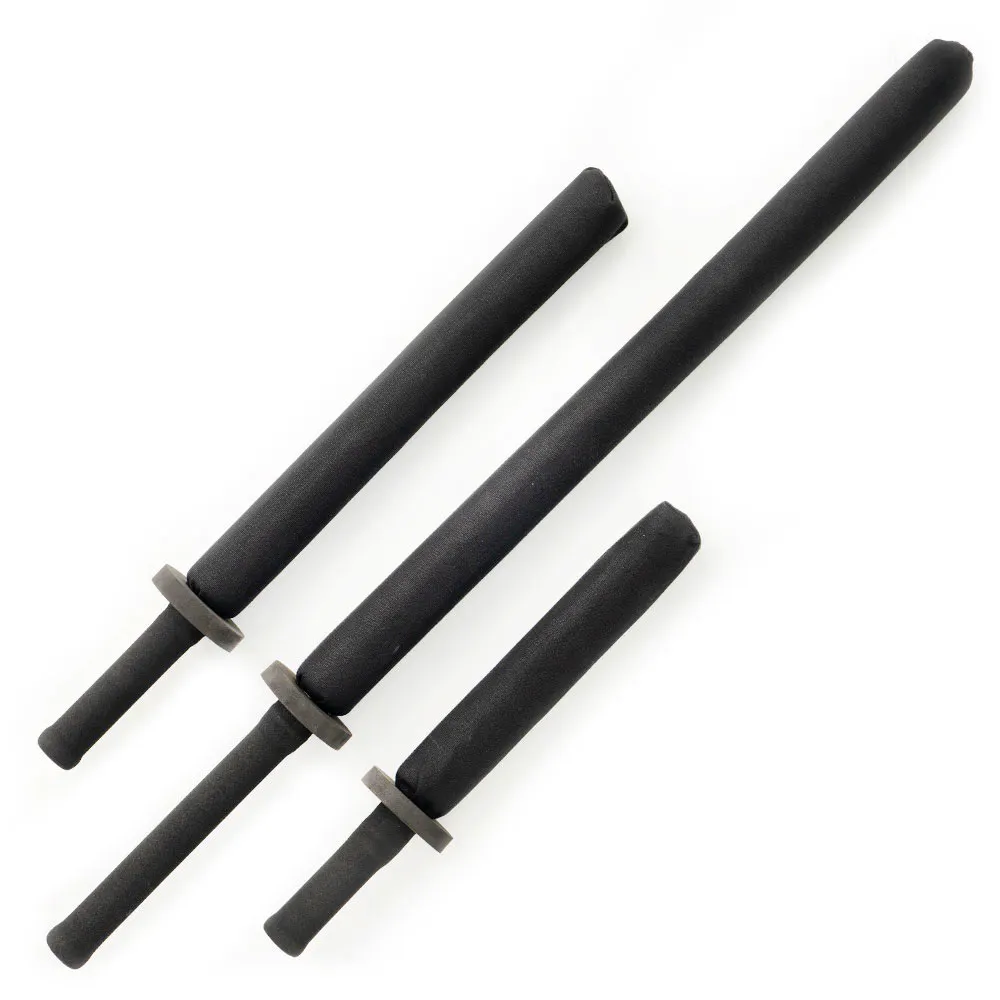 Foam Practice Swords Detachable Handle Training Stick Double Pack