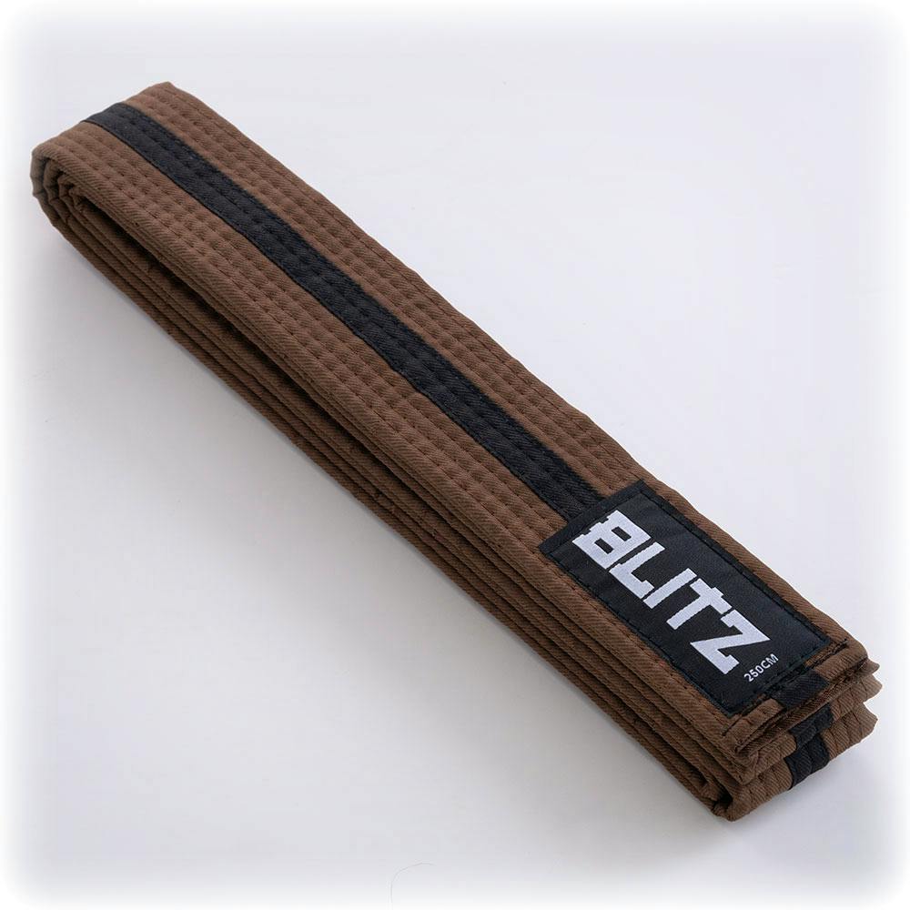 Image of Blitz Colour Belt / Black Stripe - Brown / Black