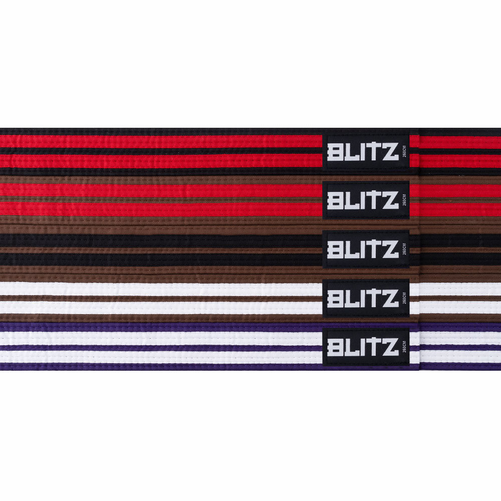 280cm Blitz Black Belt With Red Stripe 