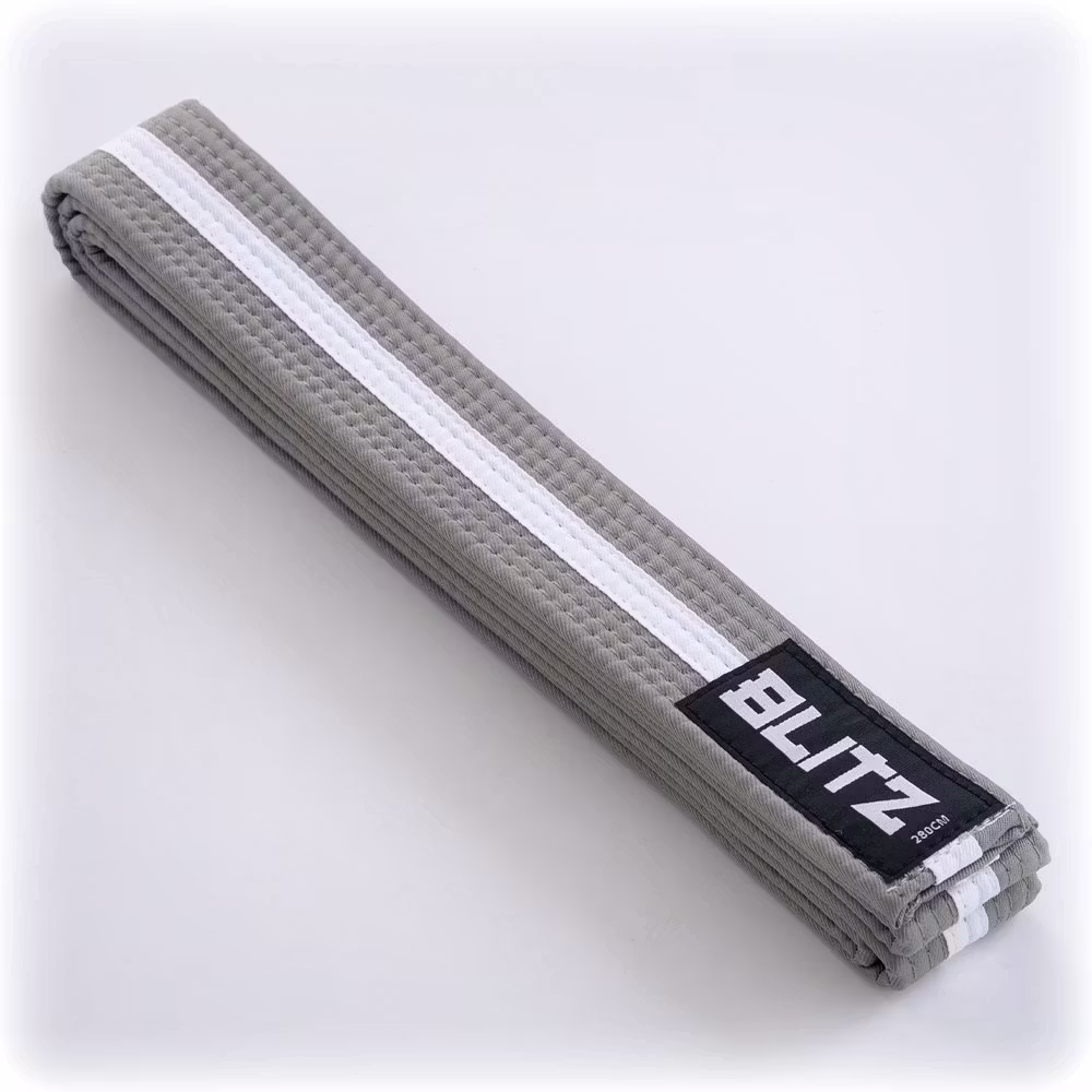 Image of Blitz Colour Belt / White Stripe - Grey / White