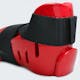 Blitz Double Padded Dipped Foam Foot Guards in Red - Detail 2