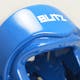 Blitz Double Padded Dipped Foam Head Guard in Blue - Detail 2