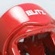 Blitz Double Padded Dipped Foam Head Guard in Red - Detail 2