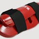 Blitz Double Padded Dipped Foam Shin Guards in Red - Detail 2