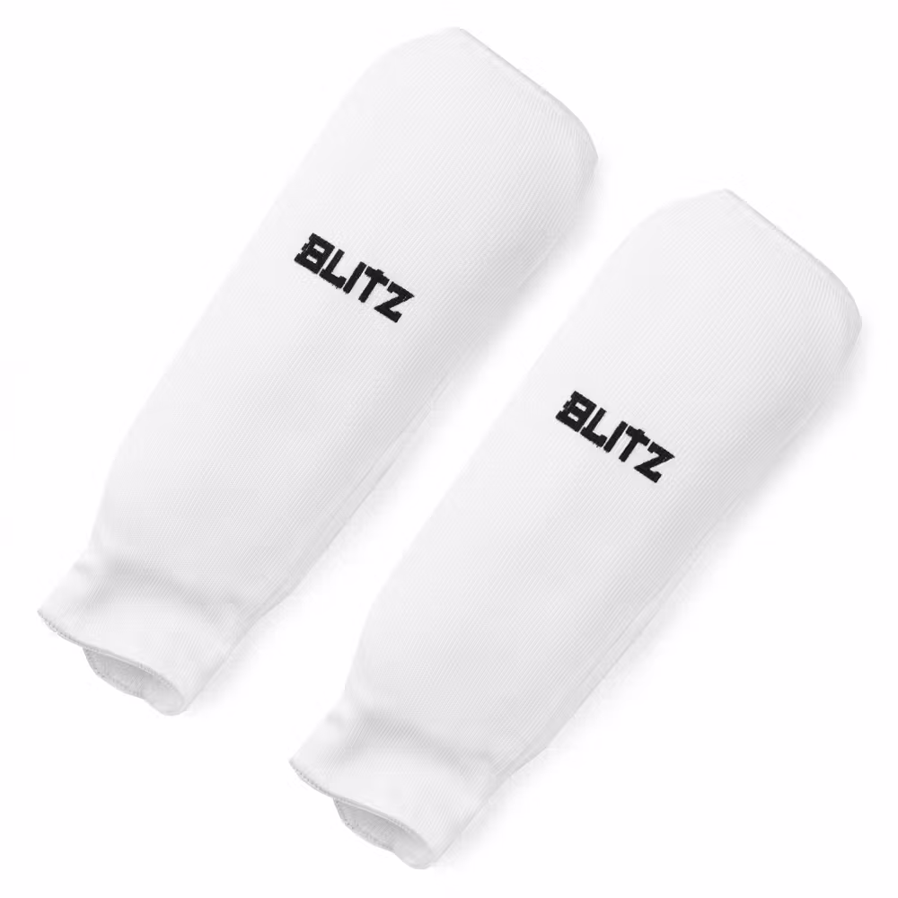 Image of Blitz Elastic Shin Pads - White