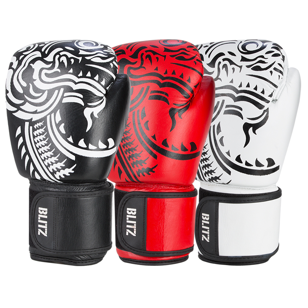 Blitz Sports Centurion Boxing Gloves Muay Thai Fight Sparring Adult 