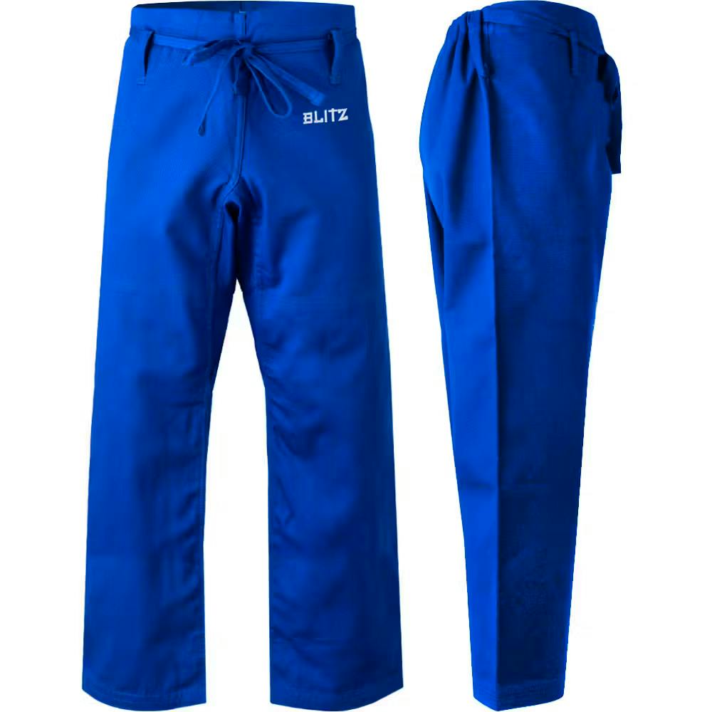 Image of Blitz Heavyweight Judo Trousers - Blue