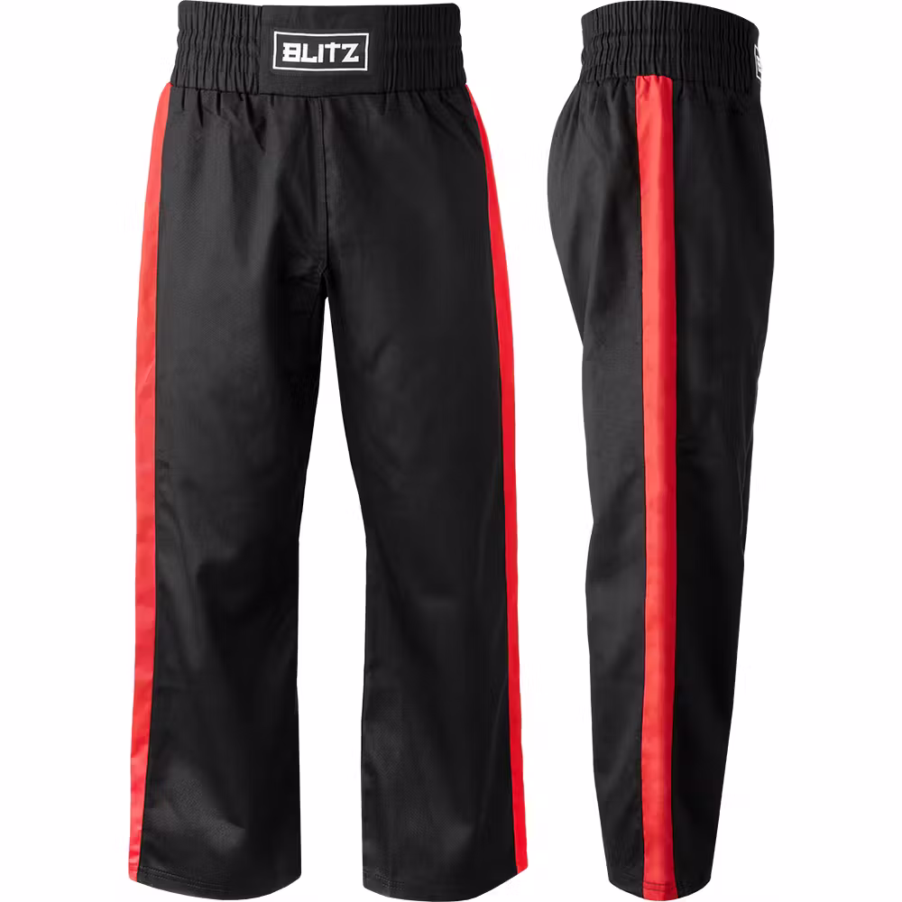 Image of Blitz Club Contact Trousers - Black / Red