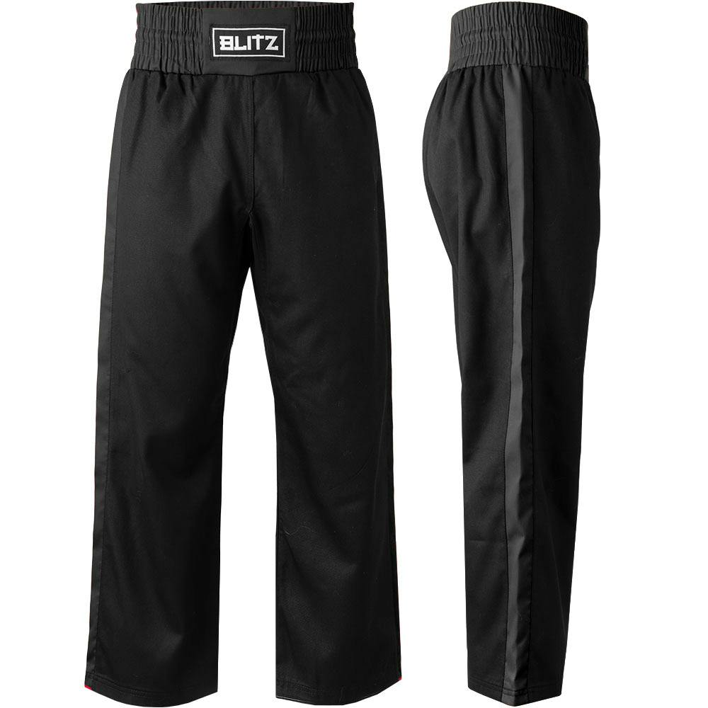 Image of Blitz Defiant Polycotton Contact Trousers - Black / Black - 00000/90cm