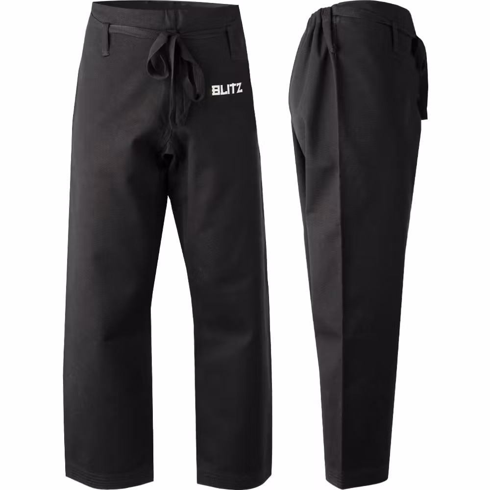 Image of Blitz Heavyweight Martial Arts Trousers - Black