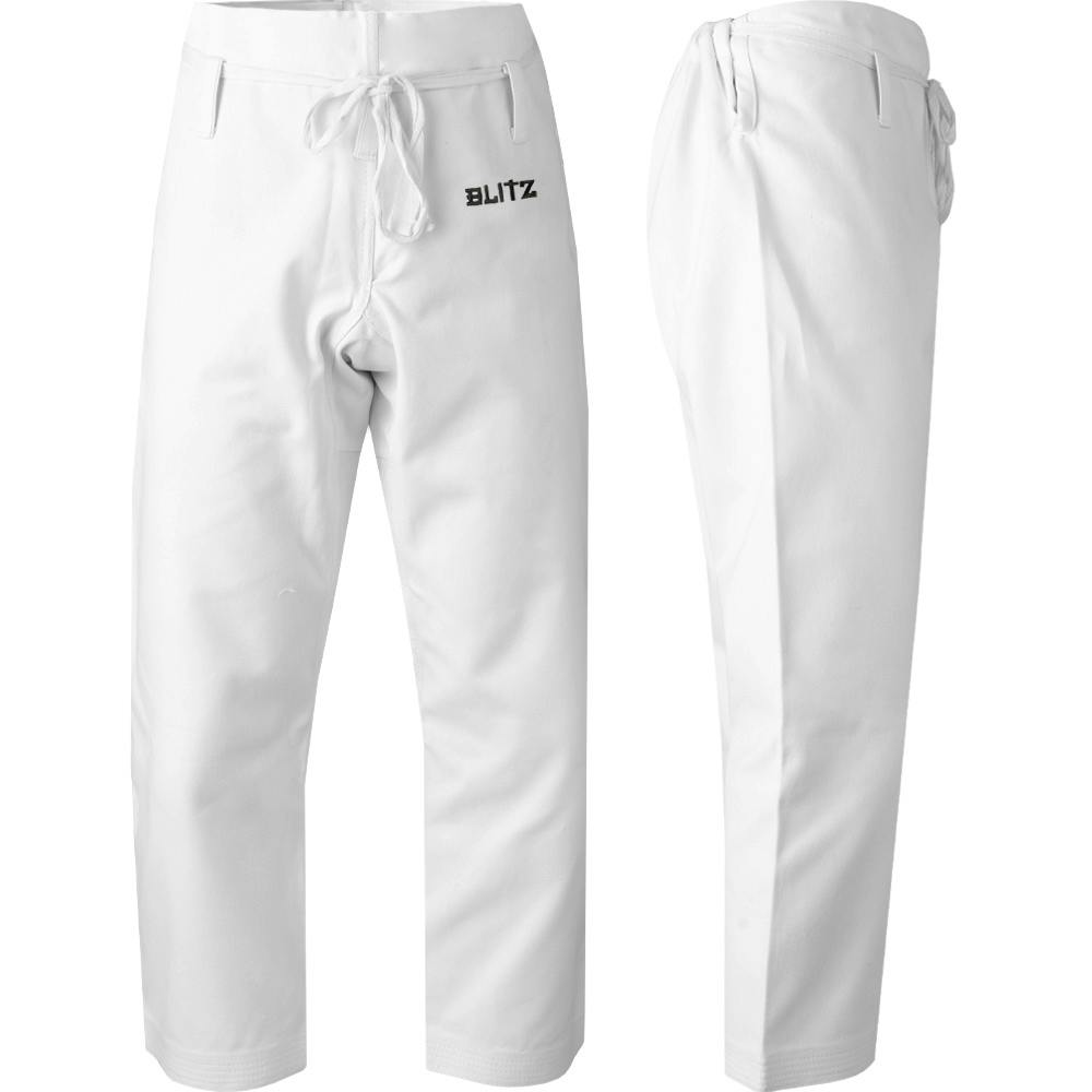 Image of Blitz Heavyweight Martial Arts Trousers - White