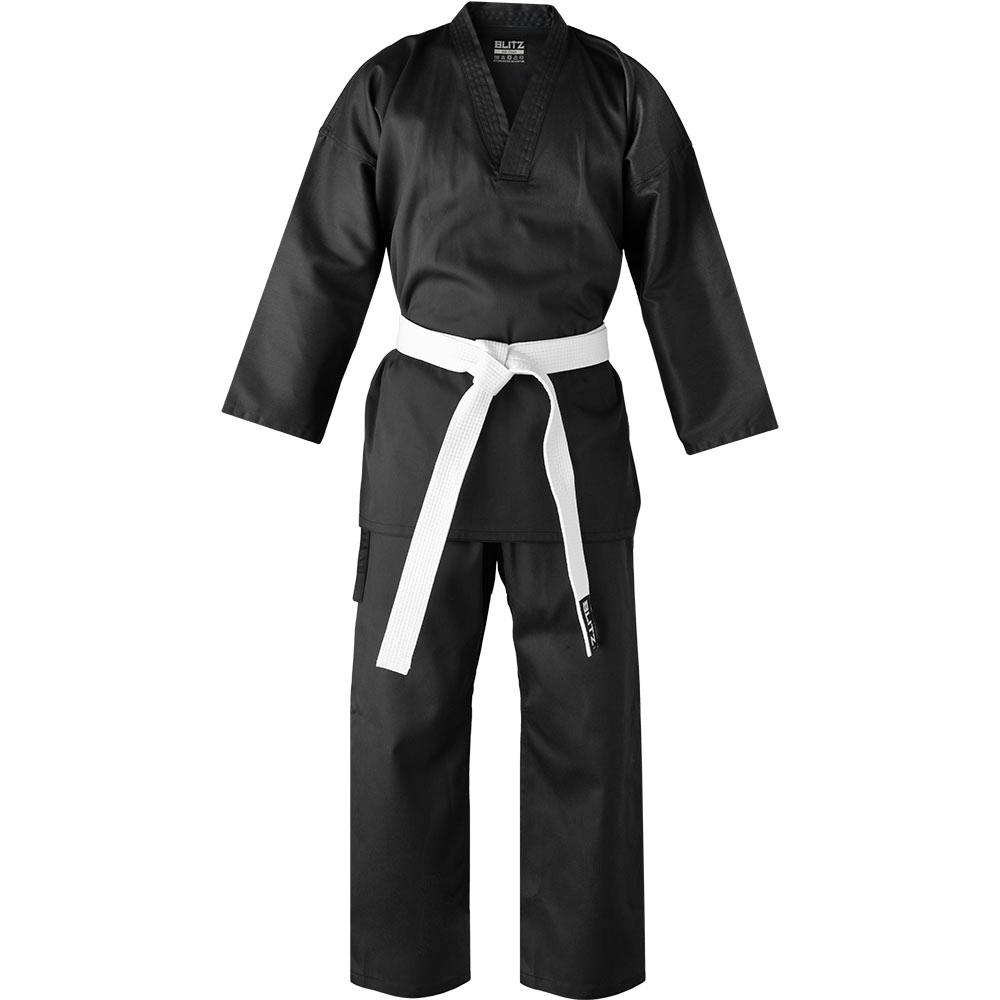 Image of Blitz V-Neck Martial Arts Gi - Black