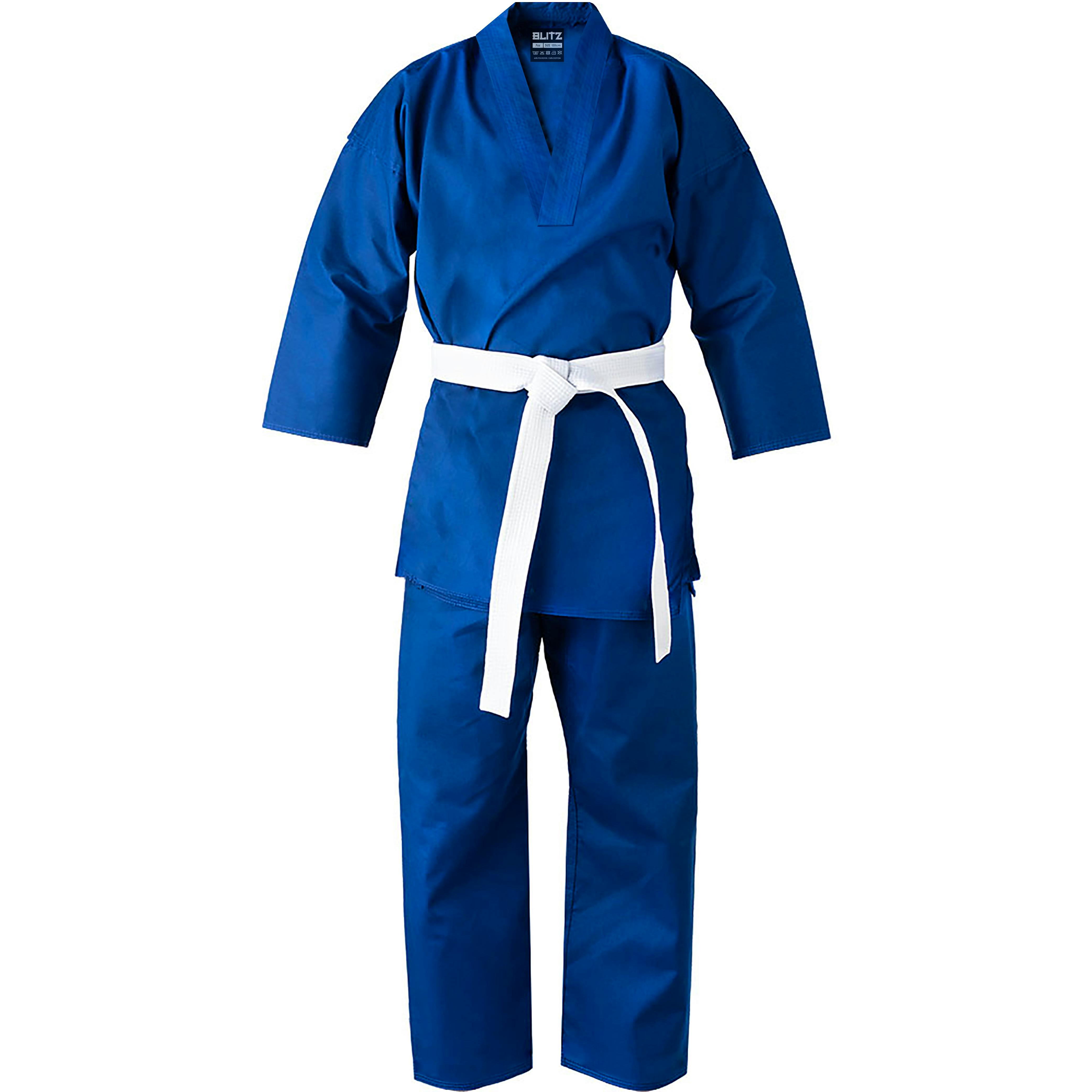Image of Blitz V-Neck Martial Arts Gi - Blue