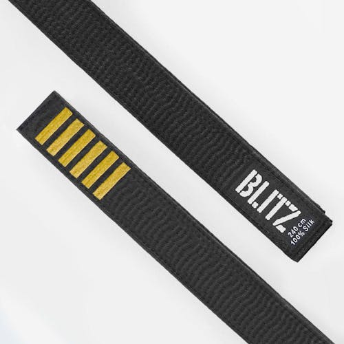 Blitz Personalised Black Belt - Dan Bars Only