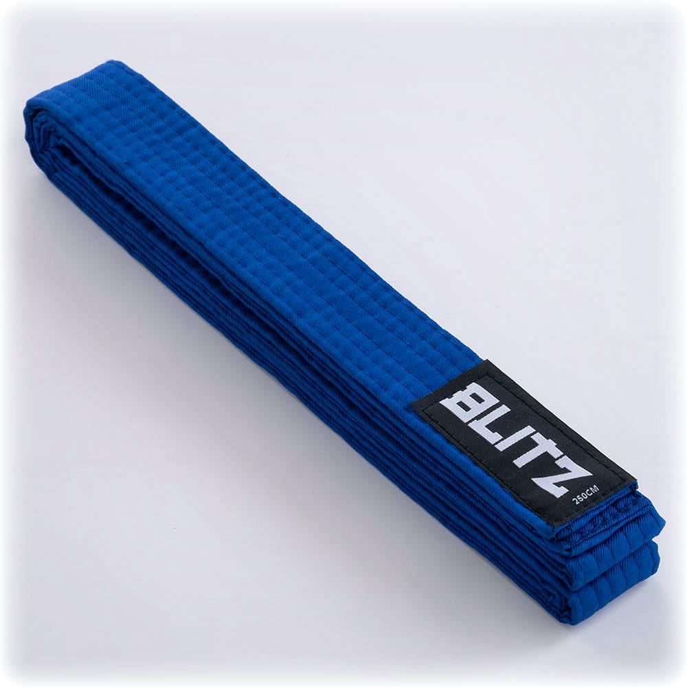 Image of Blitz Plain Coloured Lightweight Belt - Blue - 200cm