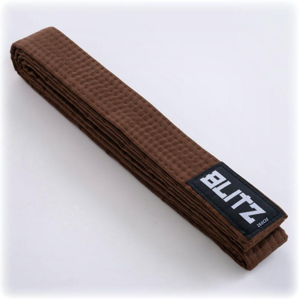 Image of Blitz Plain Coloured Lightweight Belt - Brown - 200cm