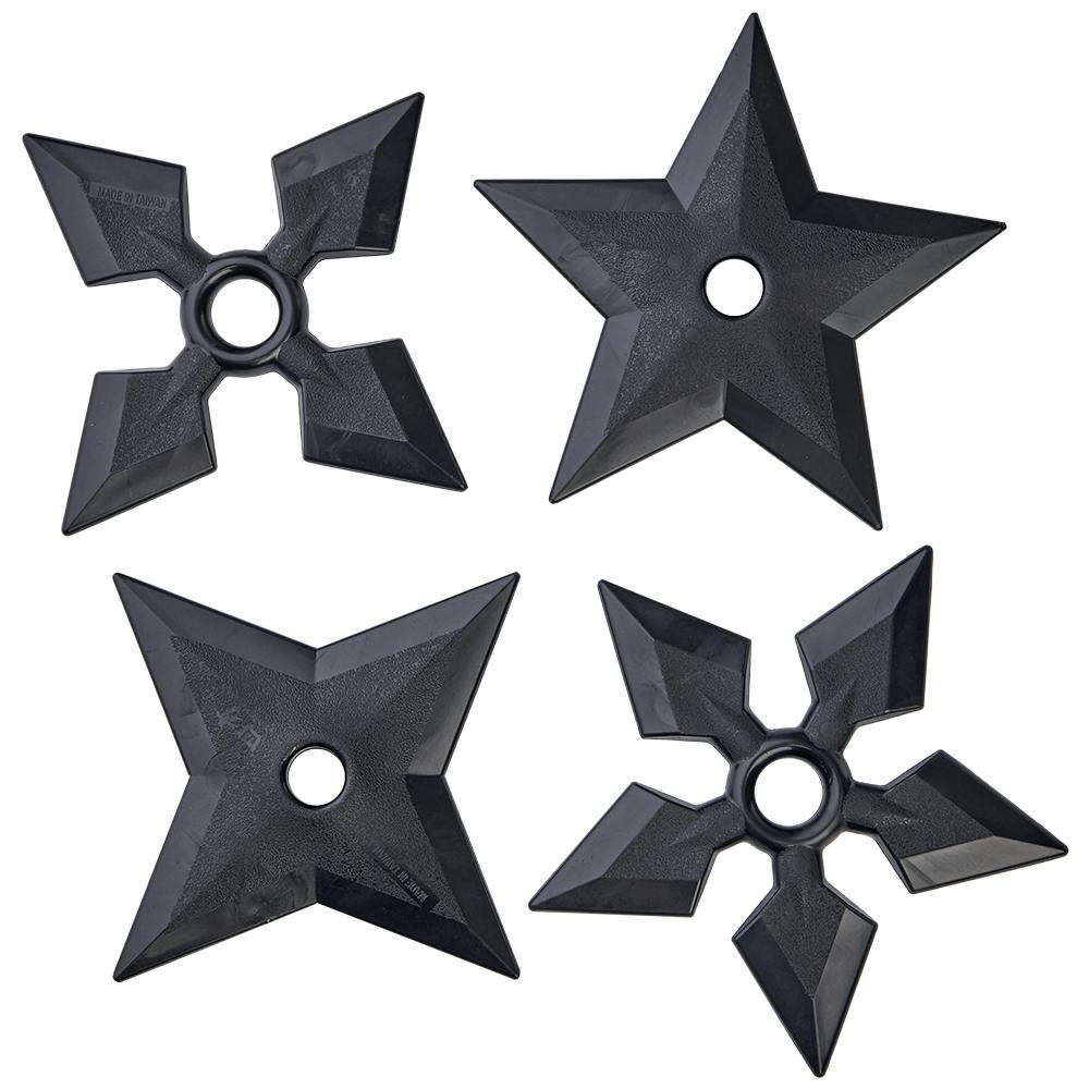 Honshu Sleek Black Throwing Star (Large Ninja Shuriken) - BUDK.com