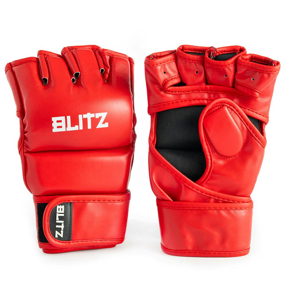 red mma gloves