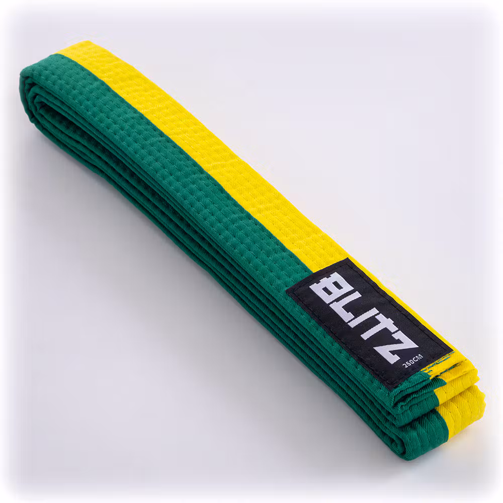 Image of Blitz Split Length Belt - Green / Yellow