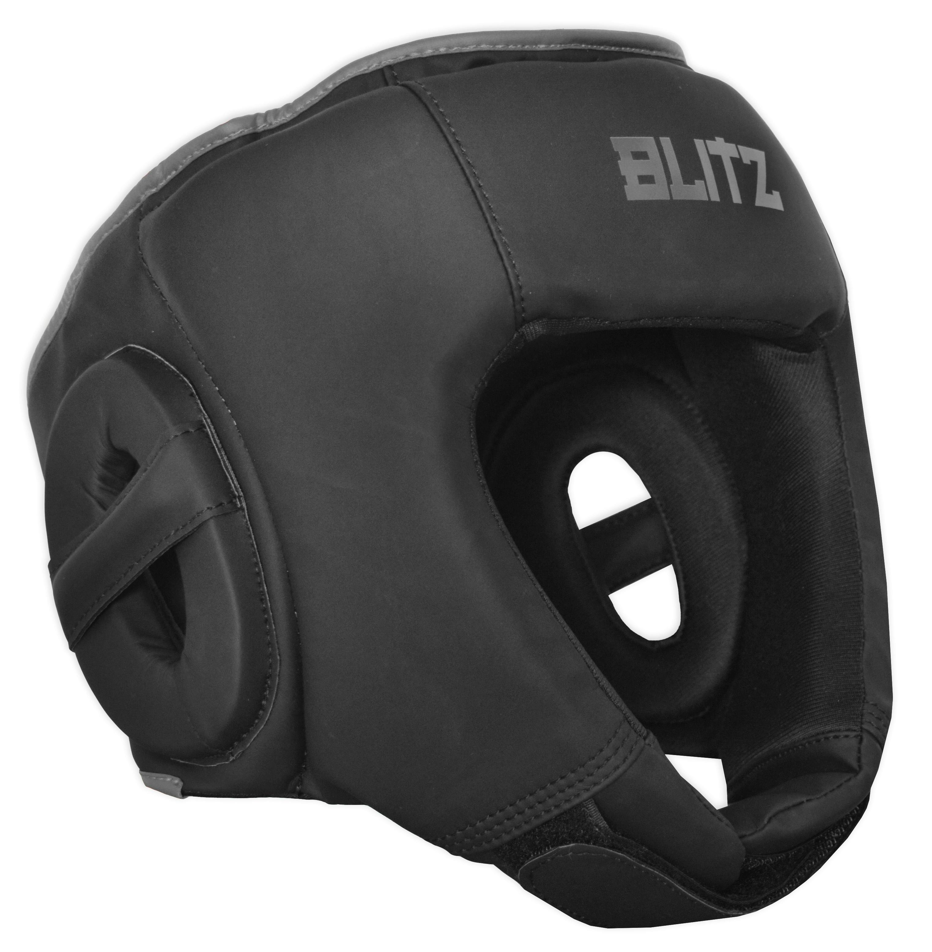 Image of Blitz Titan Head Guard - Black / Black