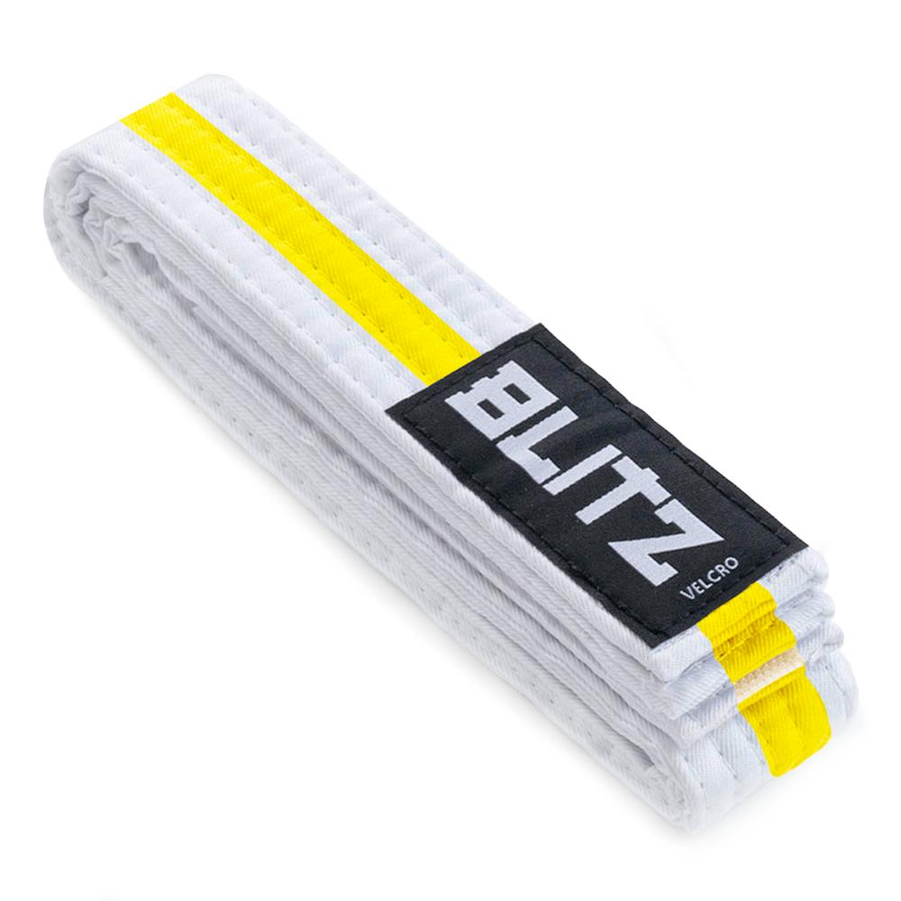 Image of Blitz Velcro Belt - White / Yellow