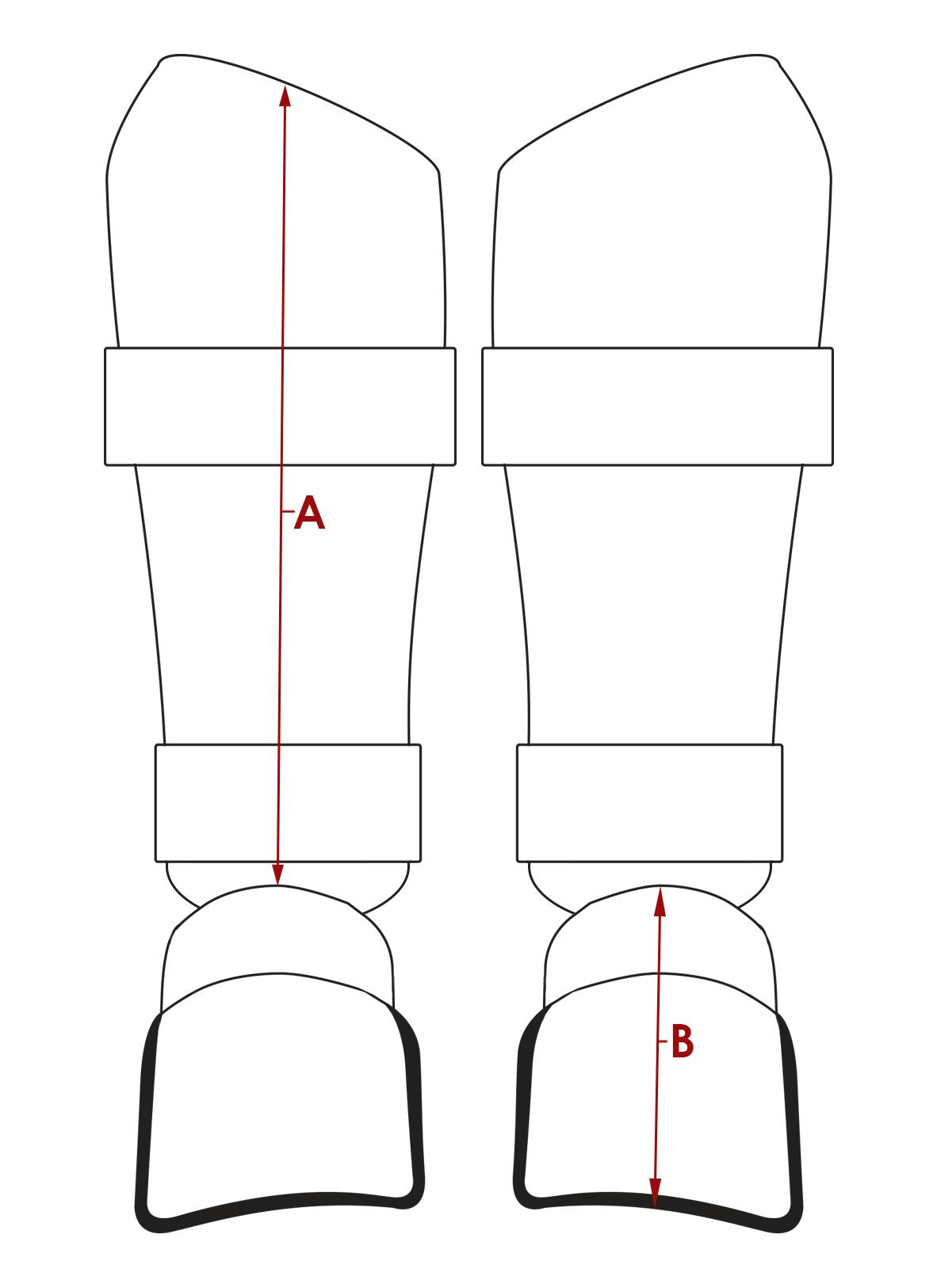 Elite Shin With Removable Foot Diagram